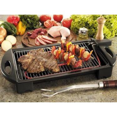Imagem de Churrasqueira fischer grill 220v eletrica bancada, Preto, 220V