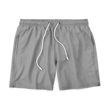 Imagem de Short Bermuda Masculino Tactel Liso Praia Academia Preto-Masculino