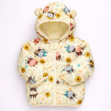 Imagem de Jaqueta Puffer Quentinha para Inverno Veste Bebês Até 3 anos Cor:vaca-