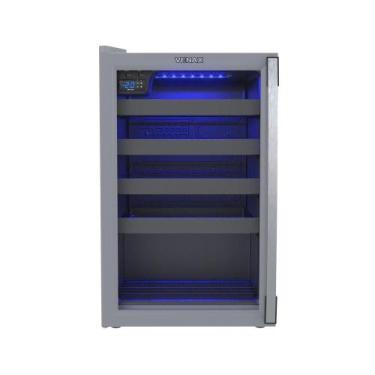 Imagem de Champanheira Venax 24 Garrafas Cinza Porta Invertida, 110V