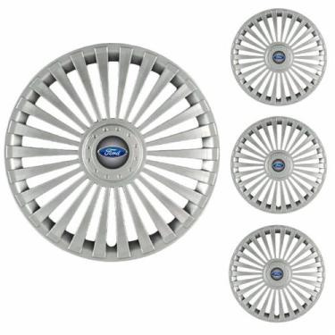 Imagem de Jogo Calota Aro 15 Europa Premium Ford + Emblema Resinado - Grid