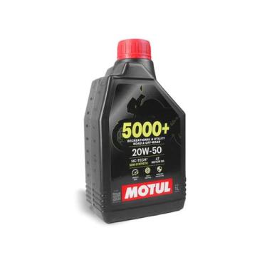 Imagem de Óleo Motor Motul 20w50 5000+ Semi Sintético Motos 4T 1 Litro