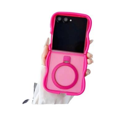 Imagem de Capa Magnética Translúcida Com Suporte De Anel Para Samsung Galaxy Z F