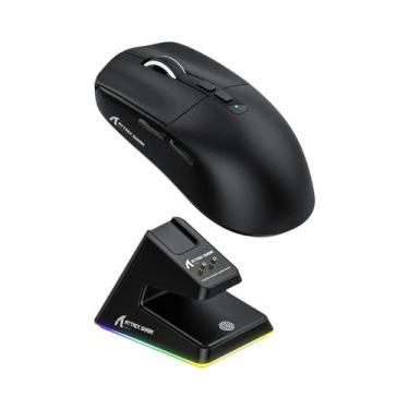 Imagem de Mouse Gamer Ergonômico Sem Fio Bluetooth Attack Shark X6 Com DPI Ajust