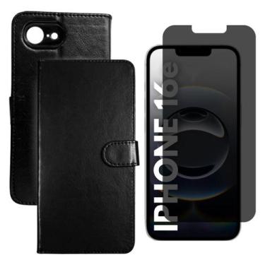 Imagem de Capa Carteira Estojo Para iPhone 16e Capinha Ou Kit Película - DB, Cap