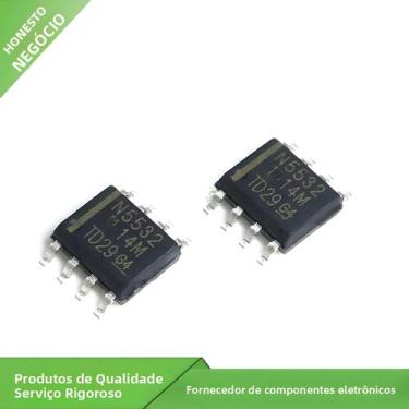 Imagem de Amplificador Operacional Dual 20PCS NE5532 NE5532N NE5532DR SOP8 Circu