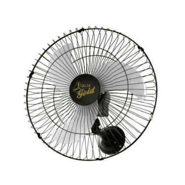 Imagem de Ventilador de parede 60cm bivolt preto gold 200w ventidelta - Venti-De