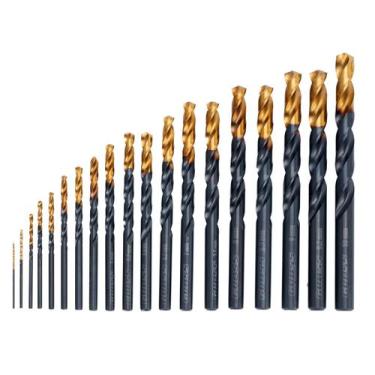 Imagem de Brocas Aço Rápido Golden Tip 7232155 1-10mm 19 Peças - Gross
