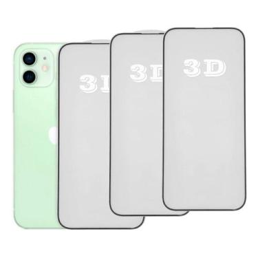 Imagem de Kit 3x Películas de Vidro 3d Anti Impacto Para iPhone Todos Modelos - 