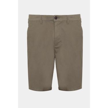 Imagem de Bermuda Chino Casual em Sarja Verde Militar-Masculino