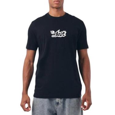 Imagem de Camiseta Lost Logo Institucional Atletas Black, Preto, G