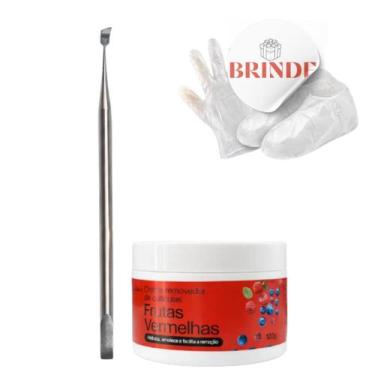 Imagem de Removedor de Cutículas 120g Frutas Vermelhas + Espatula Inox - Repos