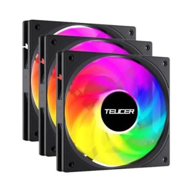 Imagem de Ventilador De PC Ultra Fino De 12CM 12V 4PIN PWM Silencioso Com Alta P