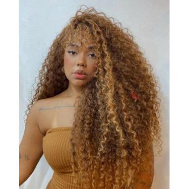 Imagem de Cabelo Orgânico Cacheado Michelle Plus 320g Fibra Natural para Alongam