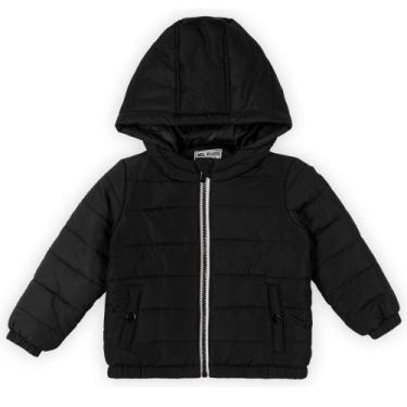 Imagem de Jaqueta Infantil Marisol Baby Com Capuz MSL, 1, Preto
