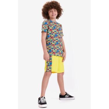 Imagem de Bermuda Turma da Mônica Peteca Amarelo - UNICA ESSENTIAL WEAR,  12
