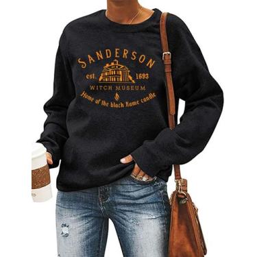 Imagem de Moletom LHBNK Halloween Squad Hocus Pocus feminino preto