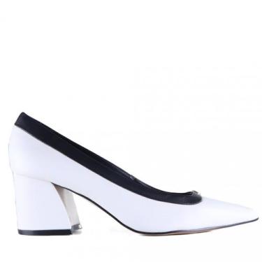 Imagem de Scarpin Feminino Capodarte 4018853, Branco, Preto, 38