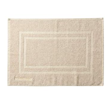 Imagem de Toalha de Piso Grécia em Algodão 50x70cm 1 Peça Bege Conforto e Alta Absorção Corttex