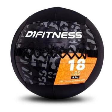 Imagem de Wall Ball 3.0 8,2kg D1fitness 18Lbs Preto