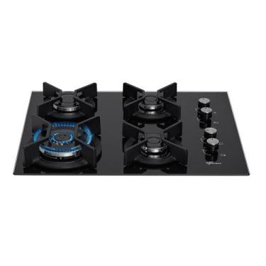 Imagem de Cooktop a gás fischer infinity 60cm com 4 queimadores em ferro fundido