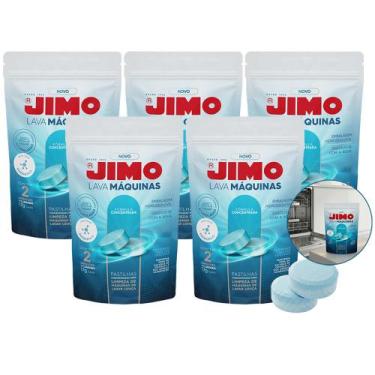 Imagem de Kit 5 Limpa Máquinas De Lavar Louças Jimo Detergente Concentrado