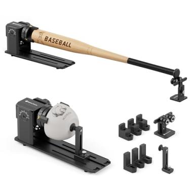 Imagem de SCULPFUN Mandril rotativo RA Pro para gravador a laser, módulo rotativo a laser multifuncional 3 em 1 com ângulo ajustável de 180°, mandril giratório de mandíbula de eixo Y para gravação de objetos