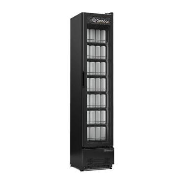 Imagem de Expositor de Bebidas Vertical Gelopar GRV18BIN 185L Preto Bivolt, Bivo