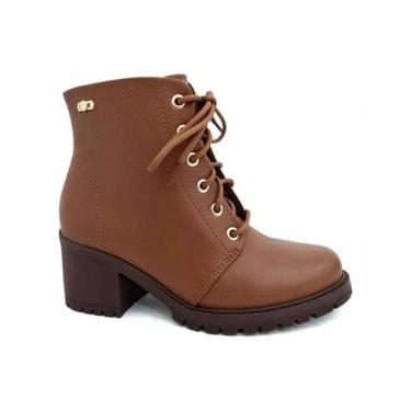 Imagem de Bota Coturno Comfortflex 22-77301 Whisky, 38, Whisky