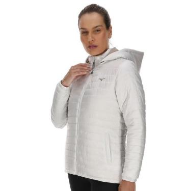 Imagem de Jaqueta de Treino Feminina Mizuno Puff, G, Branco