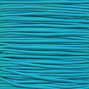 Imagem de Corda Paracord Tática de Náilon de 5 Fios West Coast 275-LB Resistência à tração – 2,38 mm, Neon Turquoise, 50 Feet