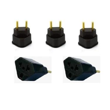 Imagem de Kit 3 Adaptador Tomada Triangular, Tê , Pino - 20 Amperes