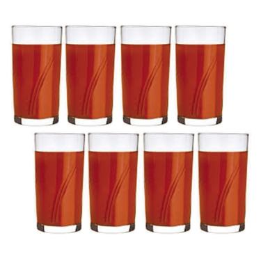 Imagem de Copo Vidro 300ml Brisa Suco Agua Glamour Luxo Nadir - 8 Un