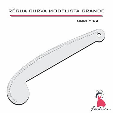 Imagem de Régua Curva Modelista Grande Alfaiate Corte C2 Acrilic Fenix