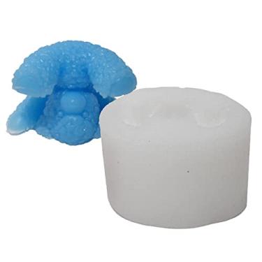 Imagem de vela silicone, bonito suporte mão urso DIY kit fabricação velas - vela cristal epóxi resina sabão gesso chocolate fazendo Znet-au