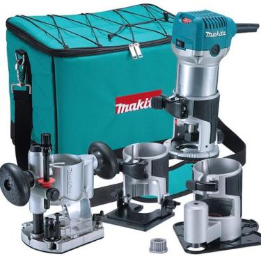 Imagem de Tupia Manual Com Kit 6mm 710 Watts Rt0700cx3 Makita