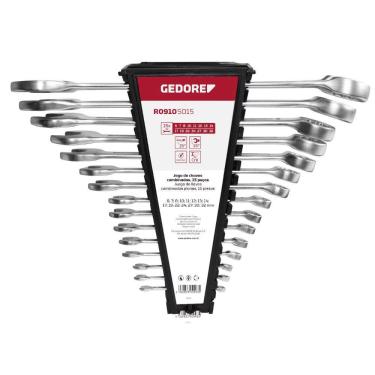 Imagem de Jogo de Chave Combinada 6 à 32mm 15 Peças  R09105015 - Gedore Red 