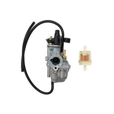 Imagem de Novo carburador para Suzuki JR50 1984-2006 Dirt Pit Bike, Quadmaster 50 LTA50 LT-A50 2x4 2002-2005, Quadrunner 50 LT50 2x4 1984-1987 ATV Quad Carb com filtro de combustível