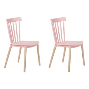 Imagem de Kit 2 Cadeiras de Jantar Windsor Rosa