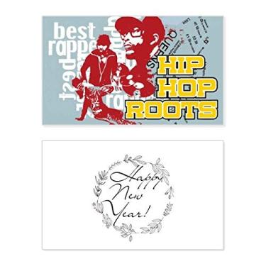 Imagem de Cultura Boy Hip Hop Pattern Graffiti Street Ano Novo Festival Cartão de felicitações Mensagem Presente