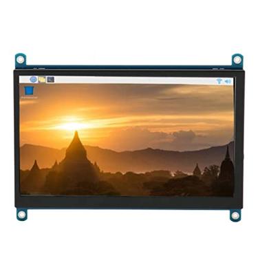 Imagem de Tela Sensível Ao Toque Capacitiva de 7 Polegadas para Modelos Rapbberry Pi 4/3/2/1 B/B+/A, Tela Sensível Ao Toque IPS de 1024 X 600, Com Suporte para Monitor, Interface Multimídia HD