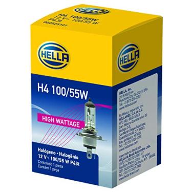 Imagem de HELLA Lâmpada H4 100/55W de alta potência, 12V