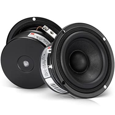 Imagem de Facmogu Alto-falantes Tweeter de 7,6 cm HiFi Full Range Woofer, 2 peças de alto-falantes antimagnéticos de 4 Ohm para caixa de som 2.0/2.1 tipo caixa de som DIY (4Ω)