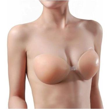 Sutiã Auto Adesivo Bojo De Silicone Unbra Creme Nude -cx P