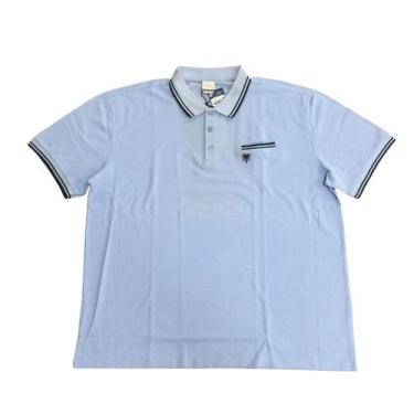 Imagem de Camiseta Polo Cavalera Ermanno 100% Algodão Azul Plus Size G2