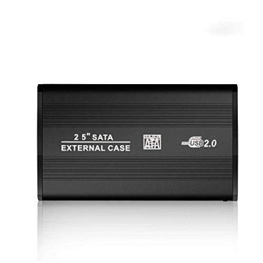 Imagem de Adaptador USB 3 DA CAIXA HDD Para SSD Externoro Disco Rígido HDD Box / Gabinete Bolso 2.5 HD Optibay 5Gbps Alumínio (Black usb 2.0)