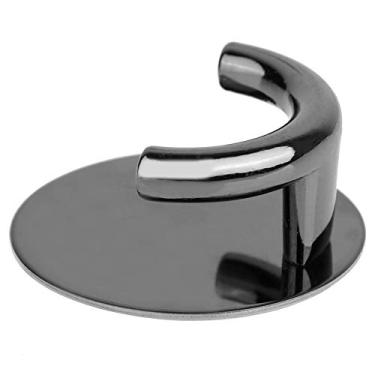 Imagem de AMONIDA Cabide de Parede, Cabide Adesivo Aço Inoxidável Reforçado + Rack de Cabide de Liga de Zinco para Parede Cozinha Porta Banheiro(Black)