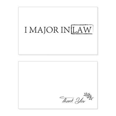 Imagem de Citação I Major In Law Thank You Card Birthday Paper Greeting Wedding Repreciation