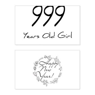 Imagem de 999 years old Girl Age New Year Festival Cartão de felicitações Bless Message Present