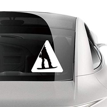 Imagem de DIYthinker Adesivo de skate esportivo preto padrão contorno para carro motocicleta bicicleta bagagem decalque